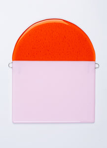 Solveig Lønseth - "Døgn", (038) 3/3, fusjonert glass, 30 x 24 cm.